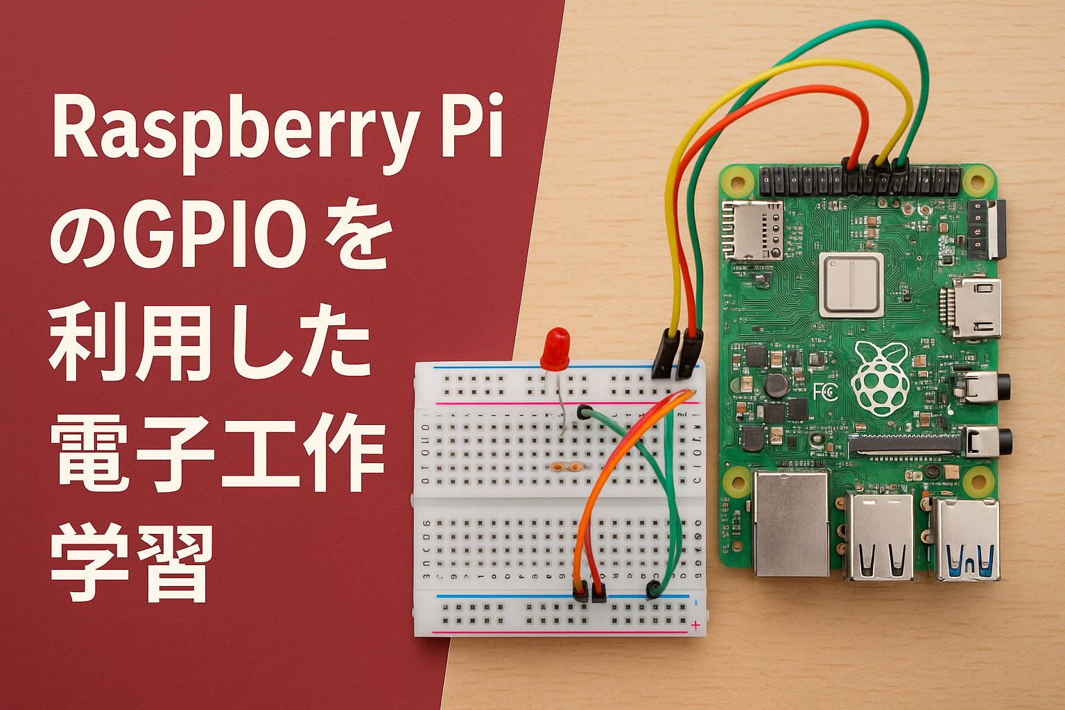 RaspberryPiのGPIOを利用した電子工作学習